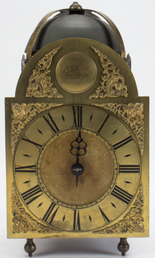 Horloge lanterne par Henry Barrow, milieu du 18ème siècle