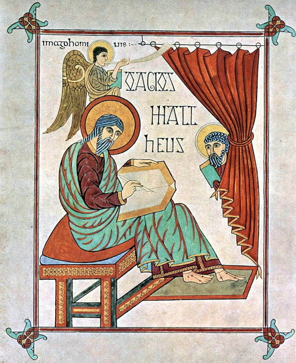 Saint Matthieu des Evangiles de Lindisfarne