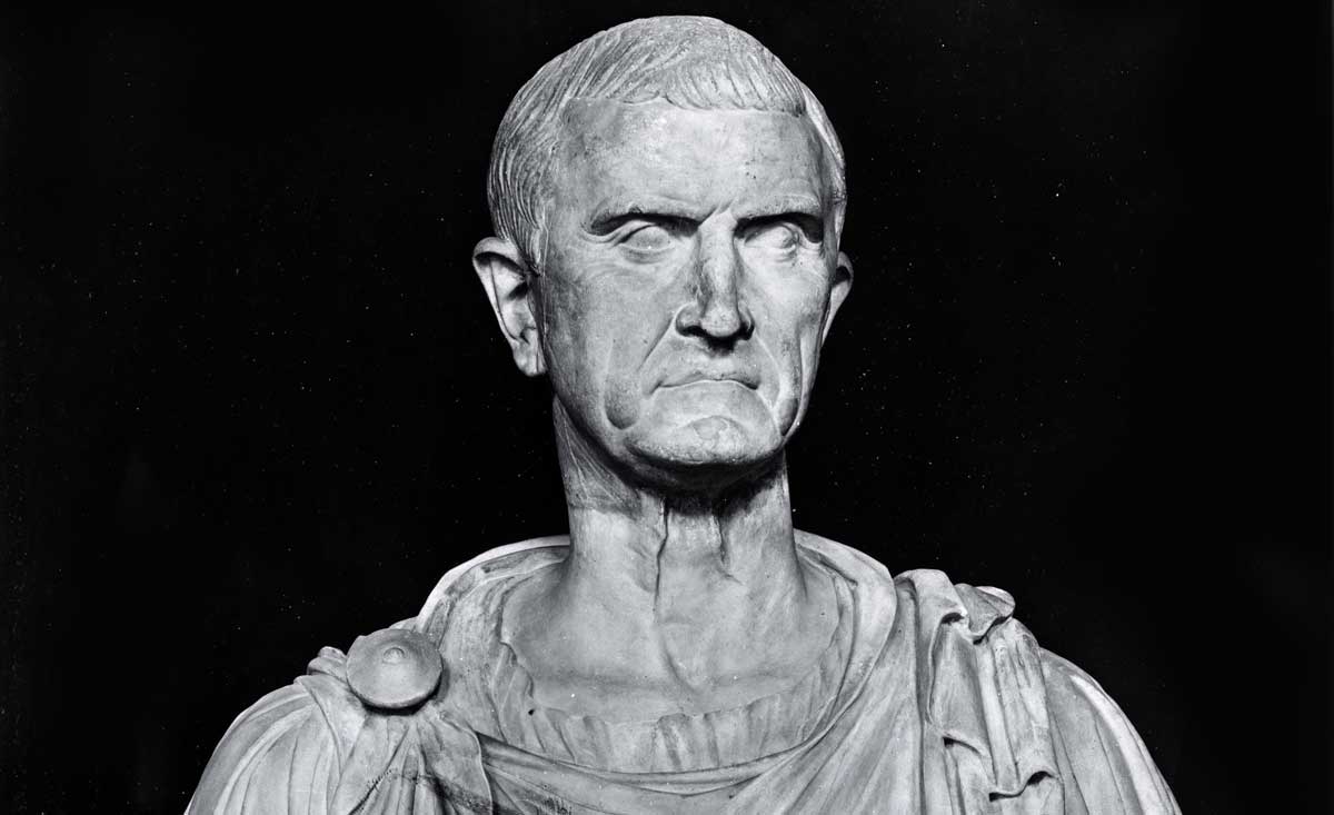Buste de Marcus Licinius Crassus, Ve siècle ap.  Images Bridgeman.